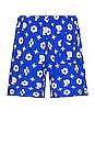 view 2 of 3 Monogram Swim Shorts in Blue
