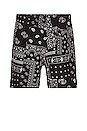 view 2 of 3 Paisley Swim Shorts in Black