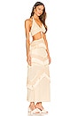 view 2 of 3 VESTIDO FRINGE AND LACE SLEEVELESS in Sandstone