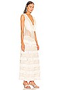 view 2 of 3 VESTIDO PLUNGING FRINGE TRIM in Bone