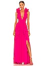 view 1 of 3 Flutter Sleeve Maxi Dress in Azalea
