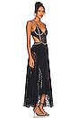 view 2 of 4 x Alessandra Ambrosio Hand Beaded Bustier Maxi Dress in Black