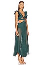 view 2 of 3 x Alessandra Ambrosio Belted Beach Dress in Palace Green