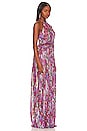 view 2 of 4 Halter Neck Maxi Dress in Pink Multi