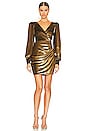 view 1 of 4 Metallic Mini Dress in Gold