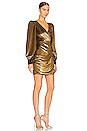 view 2 of 4 Metallic Mini Dress in Gold