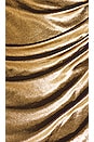 view 4 of 4 Metallic Mini Dress in Gold