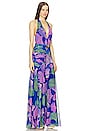 view 2 of 3 MAXIVESTIDO OCEAN LEAF in Blue