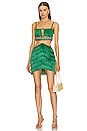 view 1 of 4 Fringe Mini Dress in Emerald