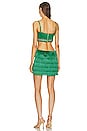 view 3 of 4 Fringe Mini Dress in Emerald