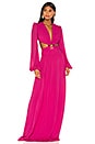 view 1 of 3 Neon Cutout Gown in Flamingo