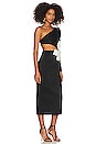 view 2 of 5 One Shoulder Maxi Dress in Black