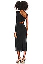 view 4 of 5 One Shoulder Maxi Dress in Black