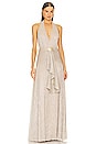 view 1 of 4 Draped Maxi Dress in Champagne