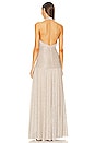 view 3 of 4 Draped Maxi Dress in Champagne
