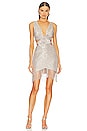 view 1 of 4 Sequin Cutout Mini Dress in Silver
