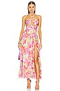 view 1 of 3 Hydrangea Front Beach Dress in Pink Multi