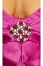view 4 of 4 Voluminous Sleeve Mini Dress in Fuchsia