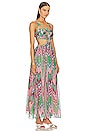 view 2 of 3 Wave Maxi Dress in Green Multi