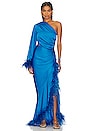 view 1 of 3 One Shoulder Maxi Dress in Cobalt