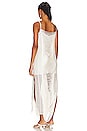 view 3 of 3 Draped Fringe Maxi Dress in White