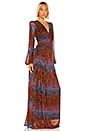 view 2 of 4 Rainbow Lurex Long Sleeve Gown in Multi