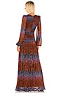 view 3 of 4 Rainbow Lurex Long Sleeve Gown in Multi