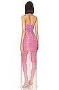 view 3 of 4 Ombre Beaded Gown in Pop Pink