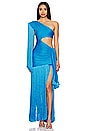 view 1 of 4 One Shoulder Maxi Dress in Cobalt