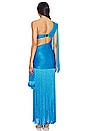 view 4 of 4 One Shoulder Maxi Dress in Cobalt