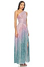 view 2 of 5 Ombre One Shoulder Maxi Dress in Sirenuse