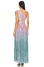 view 4 of 5 Ombre One Shoulder Maxi Dress in Sirenuse