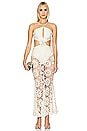 view 1 of 4 Embroidered Maxi Dress in Wheat