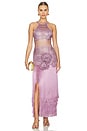 view 1 of 5 Latticework Fringe Maxi Dress in Lilac