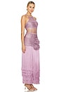 view 3 of 3 Latticework Fringe Maxi Dress in Lilac