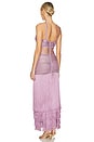 view 4 of 4 Latticework Fringe Maxi Dress in Lilac