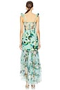 view 3 of 3 Magnolia Bustier Maxi Dress in Green Multi