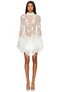 view 1 of 4 Hand Beaded Mini Dress in White