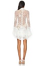 view 3 of 4 Hand Beaded Mini Dress in White