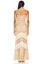 view 3 of 4 МАКСИ ПЛАТЬЕ SLEEVELESS FRINGE in Gold