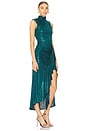 view 2 of 4 ROBE MI-LONGUE METALLIC JERSEY SLEEVELESS in Emerald