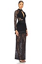 view 2 of 4 Knit Lace Maxi Dress in Black