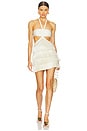view 1 of 5 x Camila Coelho Jersey Sands Braided Cut Out Mini Dress in Off White