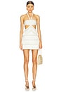 view 4 of 5 x Camila Coelho Jersey Sands Braided Cut Out Mini Dress in Off White