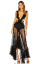 view 1 of 4 ROBE MAXI CUTOUT in Black