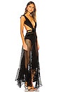 view 2 of 4 ROBE MAXI CUTOUT in Black