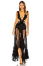 view 4 of 4 ROBE MAXI CUTOUT in Black