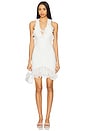 view 1 of 3 Plunge Mini Dress in White