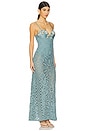 view 2 of 4 Camila Coelho Crochet Embroidered Maxi Dress in Blue