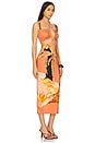 view 2 of 4 Bananier Midi Dress in Burnt Orange in Peach